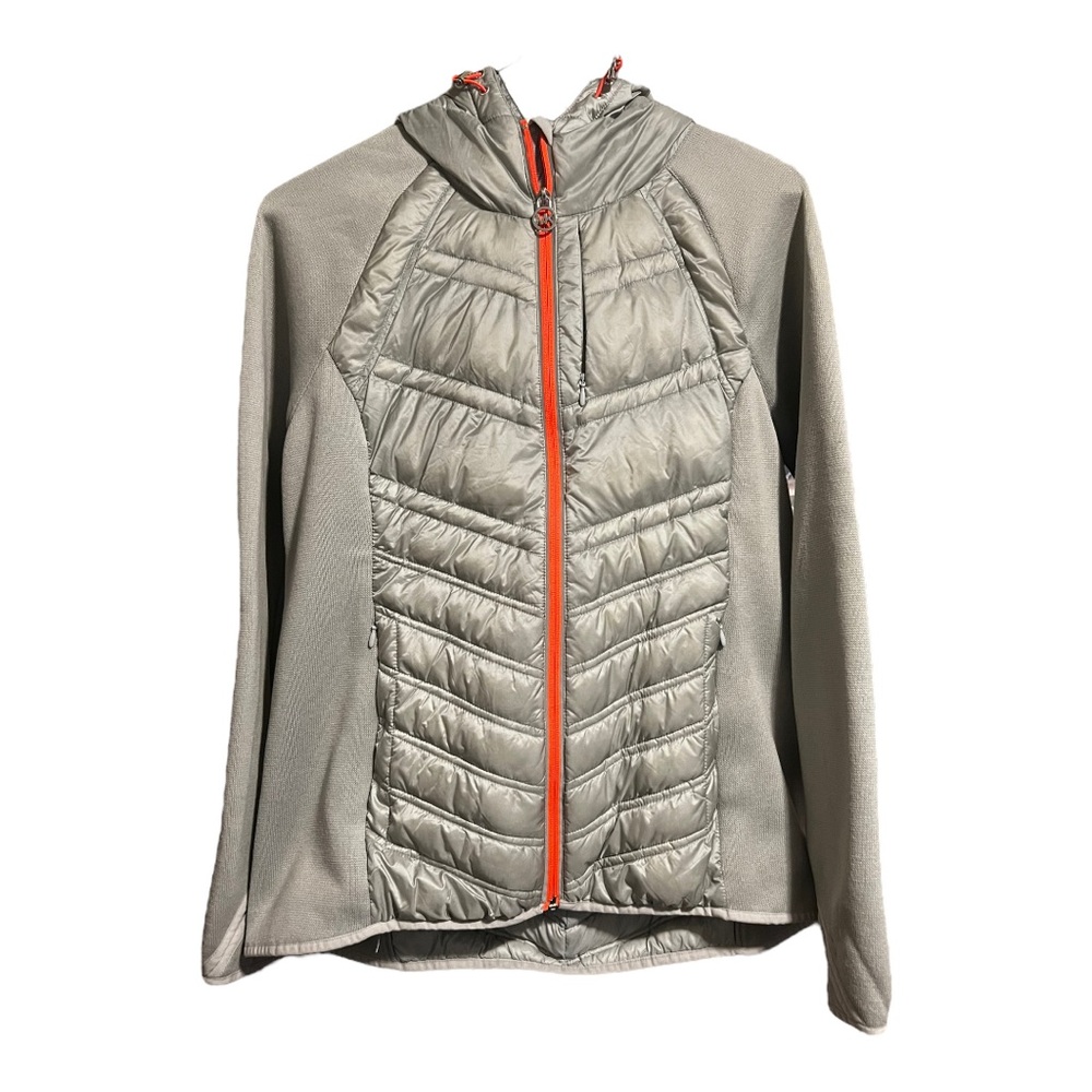 MICHAEL Michael Kors Gray and Orange Puffer Jacket